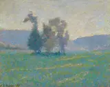 Theodore Earl Butler, Plaine des Ajoux, Giverny, oil on canvas