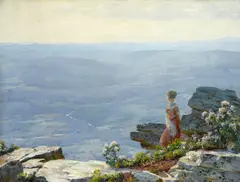 Charles Courtney Curran, Haze in the Valley, oil on canvas