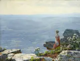 Charles Courtney Curran, Haze in the Valley, oil on canvas
