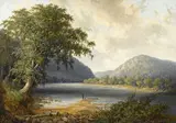Thomas Doughty, River landscape with figures