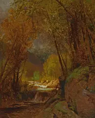 Autumn wood by William Hart, oil on canvas, sold May 2014
