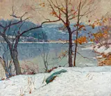 William Chadwick, The First Snow, oil on canvas