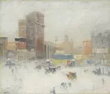 Guy Carleton Wiggins, Manhattan in winter