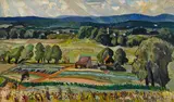 Peru - Vermont by Hayley Lever, oil on canvas laid down on board, sold May 2014
