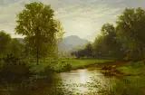 William Trost Richards, Summer glow, oil on canvas