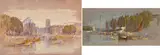 Samuel Colman, Views of Rotterdam: Two Works