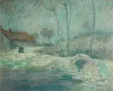 Charles Edward Boutwood, A Pont-Aven landscape, oil on canvas