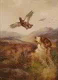 Robert Cleminson, On the grouse moor, oil on canvas