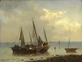 M. Donat, Normandy coast, oil on panel