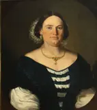A portrait of a lady, in a painted oval by German School, oil on canvas, offered Sep 2013
