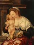 called Mabuse Jan Gossaert, The Virgin and Child, oil on cradled panel