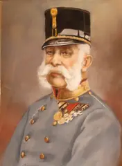Greguss János, A portrait of Franz Joseph I, Emperor of Austria, King of Bohemia and Apostolic King of Hungary, pastel