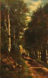 Frank Henry Shapleigh, On Thorn Hill Road, New Hampshire, 1887; Mount Washington from the brook near Crawford House, 1887 (a pair)