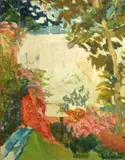 Jane Wilson, Garden wall, 1958, oil on canvas