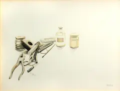 Stefan Beltzig, Artist's Tools, 1978; Tools with Brush, 1978 (2)