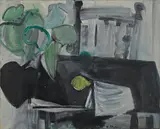 Theophilus Brown, Untitled (still life with lemon), oil on canvas