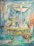David Burliuk, Fishermen and Admirers...