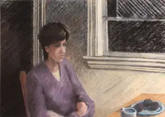 William Ciccariello, Untitled (Portrait of Lloyd), pastel on paper