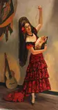 Serge Ivanoff, The Spanish dancer, 1963, oil on canvas