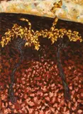 Anne Neely, Fall Vineyard Field, 1991-92, oil on canvas