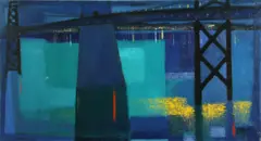 Jason Schoener, Under the Bridge, oil on canvas