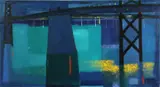 Jason Schoener, Under the Bridge, oil on canvas