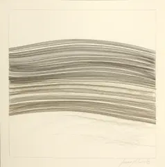 Susan Schwalb, Strata  #40, 1997, silverpoint and copperpoint on paper