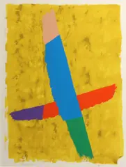 Jack Bush, Cross Over, 1974, Color screenprint on wove paper
