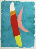 Jack Bush, Pink Moon, 1974, Color screenprint on wove paper