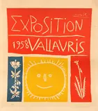Exposition 1958 Vallauris (B. 1284; Ba. 1050) by Pablo Picasso, 1958, Color linocut on heavy wove paper, sold Sep 2013