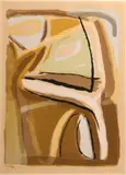 Bram van Velde, Two Abstract Compositions, c. 1979, Color lithographs on wove paper, each signed in pencil and numbered 248/300, 258/300, respectively