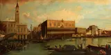 Francesco Guardi, The Piazzetta and the Palazzo Ducale from the Bacino di San Marco, oil on canvas