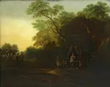 R.A. Thomas Gainsborough, A gypsy encampment, oil on canvas