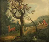 Dean Wolstenholme the elder, The deer hunt (a set of four)
