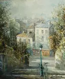 Lucien Delarue, Rue du Calvaire, Montmartre, Paris