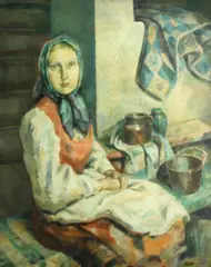 Jacob Elshin, Marusia, 1933, oil on canvas