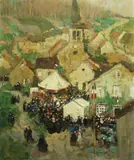 Jules Rene Herve, Village et église