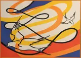 Birds in Flight by Alexander Calder, 1975, Color lithograph on wove paper, offered Aug 2013