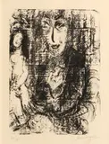 Marc Chagall, Painters and Models (M. 403), 1963, Lithograph on Arches paper