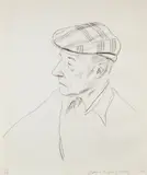 David Hockney, William Burroughs (G. 920), 1981, Lithograph on HMP Koller handmade paper
