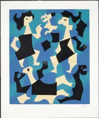 Carlos Mérida, La Endecha, 1978, Color screenprint on wove paper