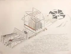Dennis A. Oppenheim, The Diamond Cutter's Wedding, 1979, Color lithograph on wove paper