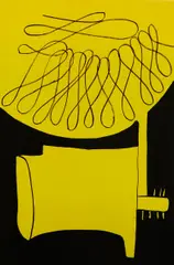 George Sugarman, Yellow and Purple; Yellow and Black (T. 1437; 1442), 1965, Color lithographs on wove paper