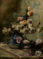 Flore Vindevogel-Geleedts, A floral still life, oil on canvas