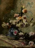 Flore Vindevogel-Geleedts, A floral still life, oil on canvas