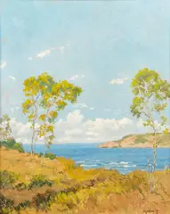 John Modesitt, Coast near Pt. Loma, oil on canvas