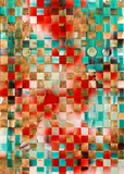 Jan Albers, cOmeclOser, 2011, copper, acrylic, buttons and paper collage on paper