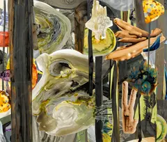 Kurt Lightner, Untitled (KL1116-3), 2005, acrylic and Mylar collage on paper