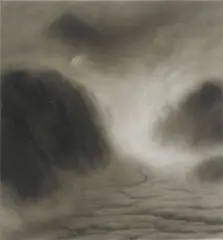 Hilary Brace, Untitled (#14-99), 1999, charcoal on mylar