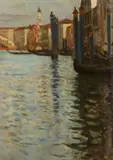 Eugène Lawrence Vail, Venetian scene, oil on canvas
